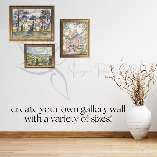 Lallybroch Watercolor Print | Digital Downloads | Outlander-Inspired Digital Download