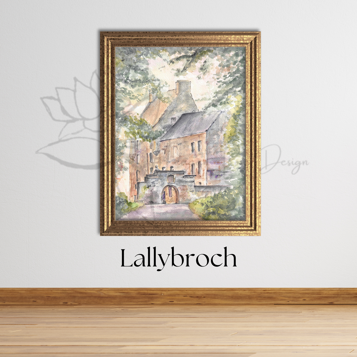 Lallybroch Watercolor Print | Digital Downloads | Outlander-Inspired Digital Download